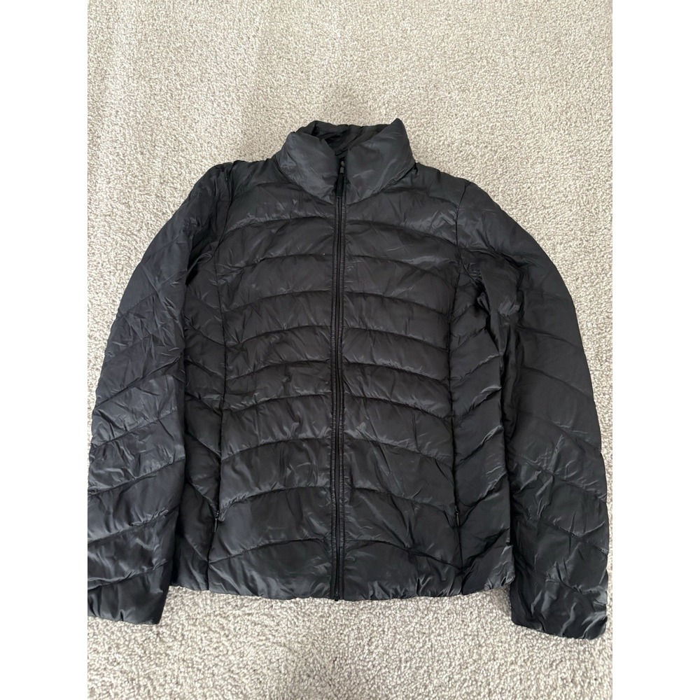 UNIQLO Ultra Light Down Jacket Women's Size M Black Full Zip Puffer Quilted